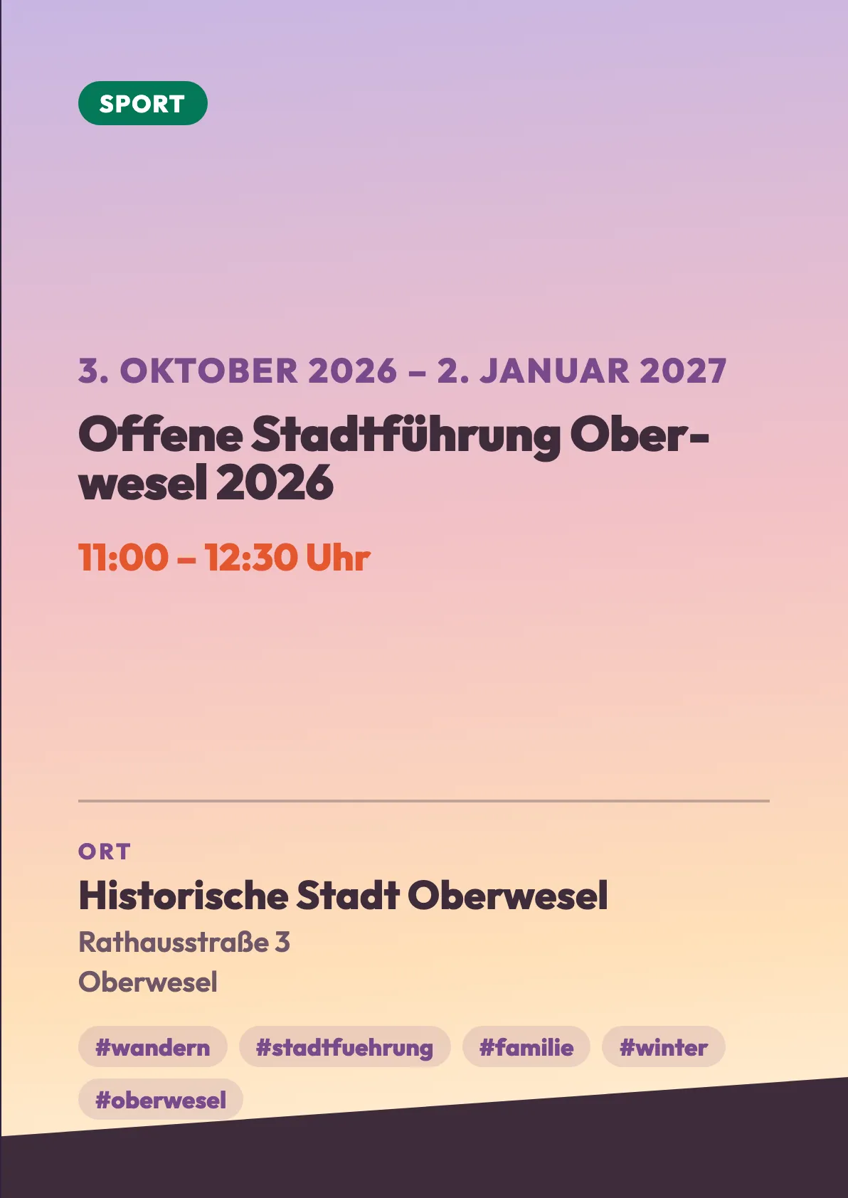 Veranstaltungsflyer