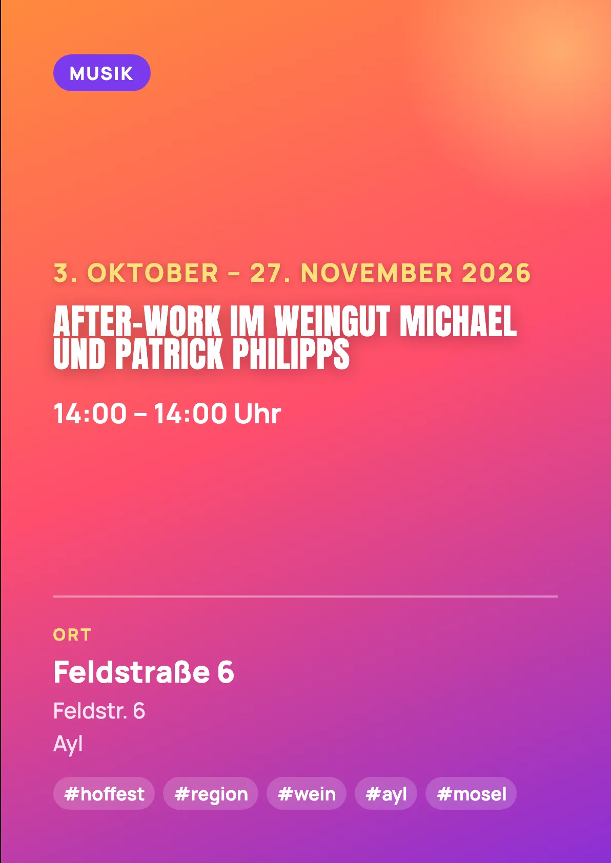 Veranstaltungsflyer