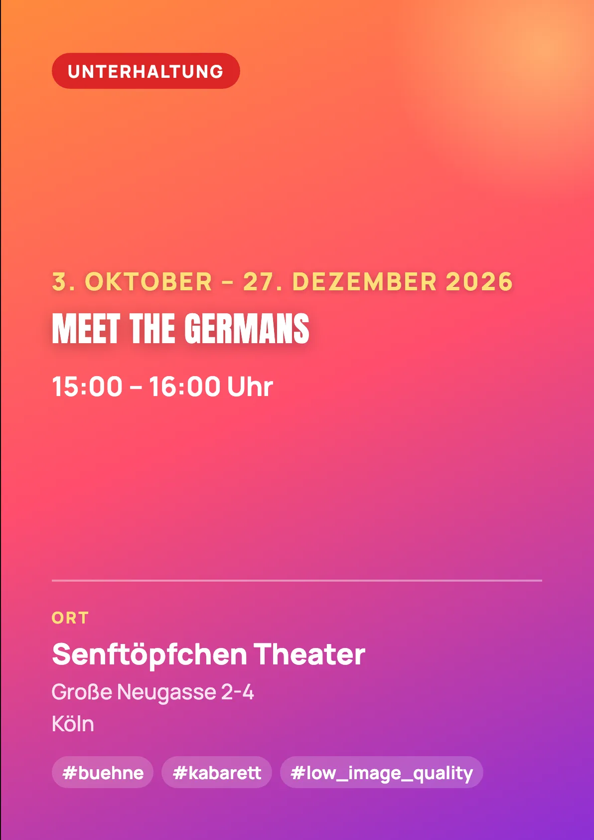 Veranstaltungsflyer