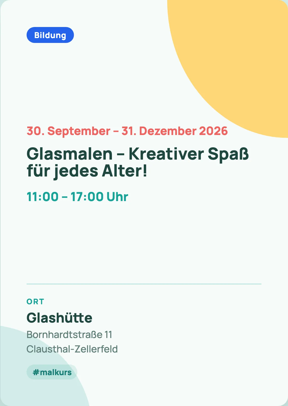 Veranstaltungsflyer