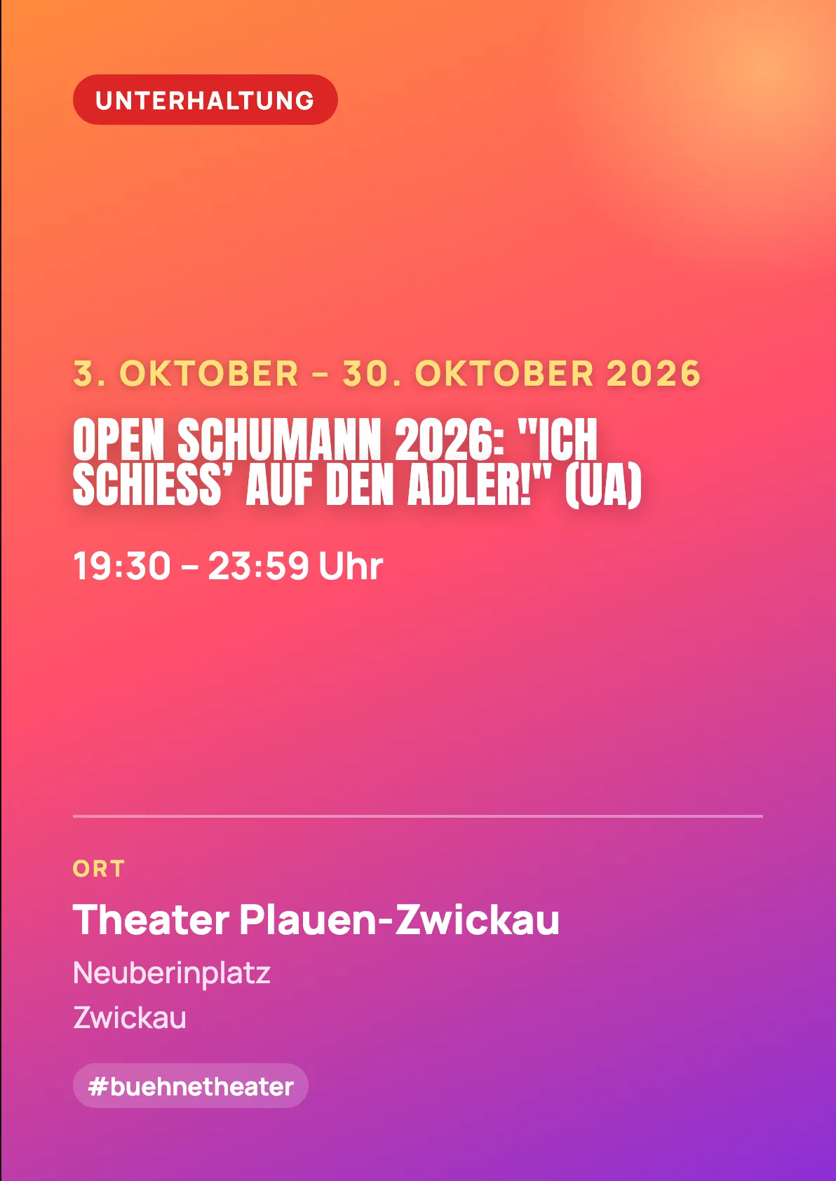 Veranstaltungsflyer