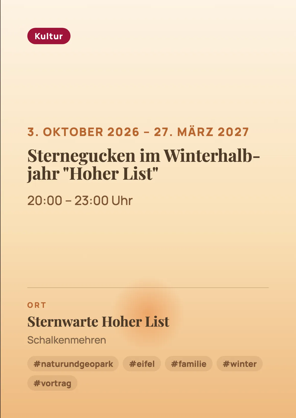 Veranstaltungsflyer