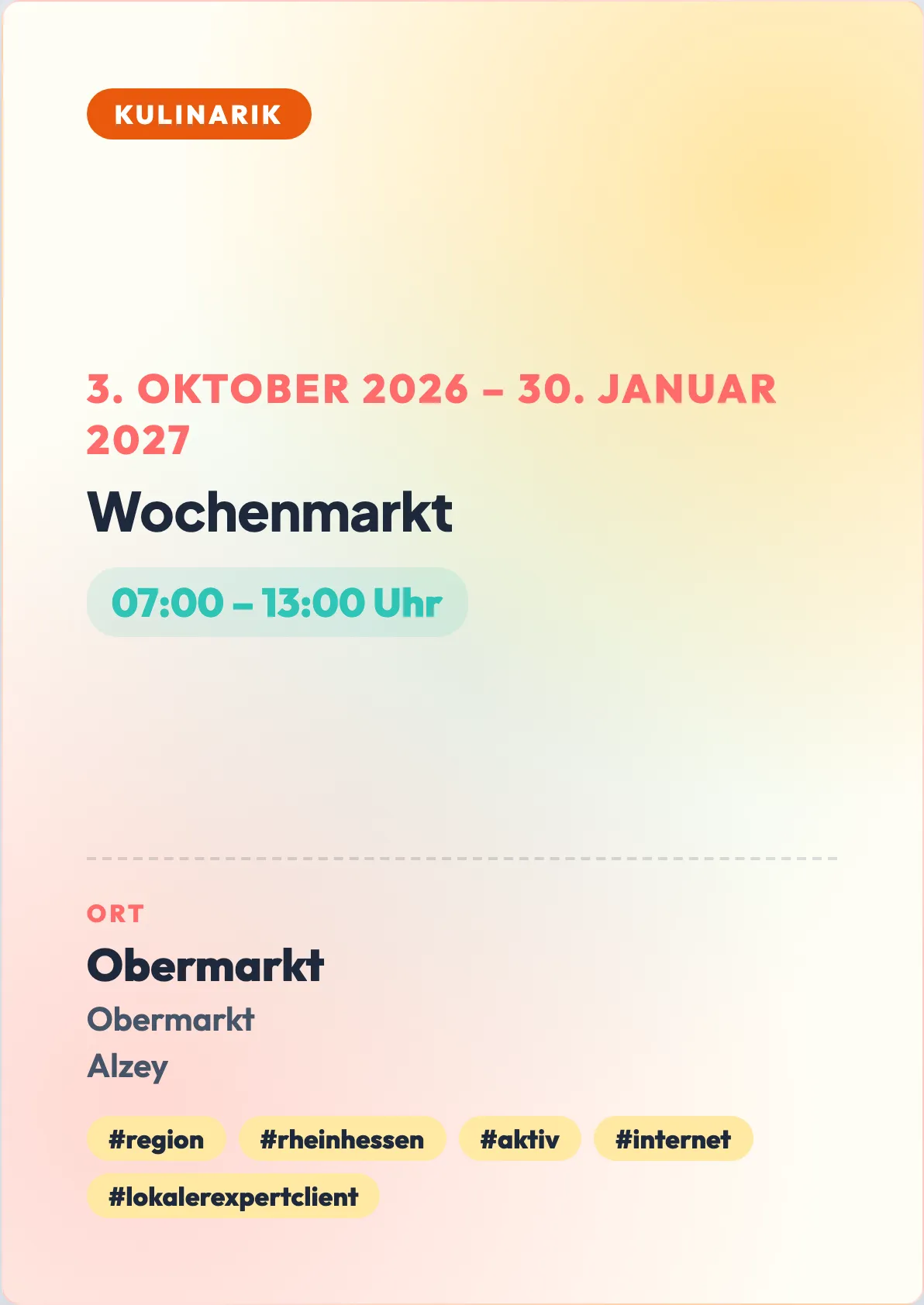 Veranstaltungsflyer