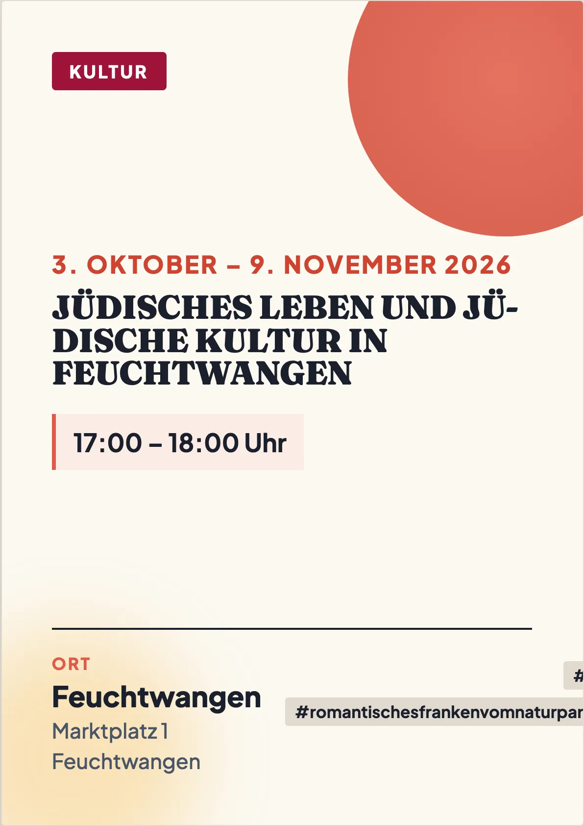Veranstaltungsflyer