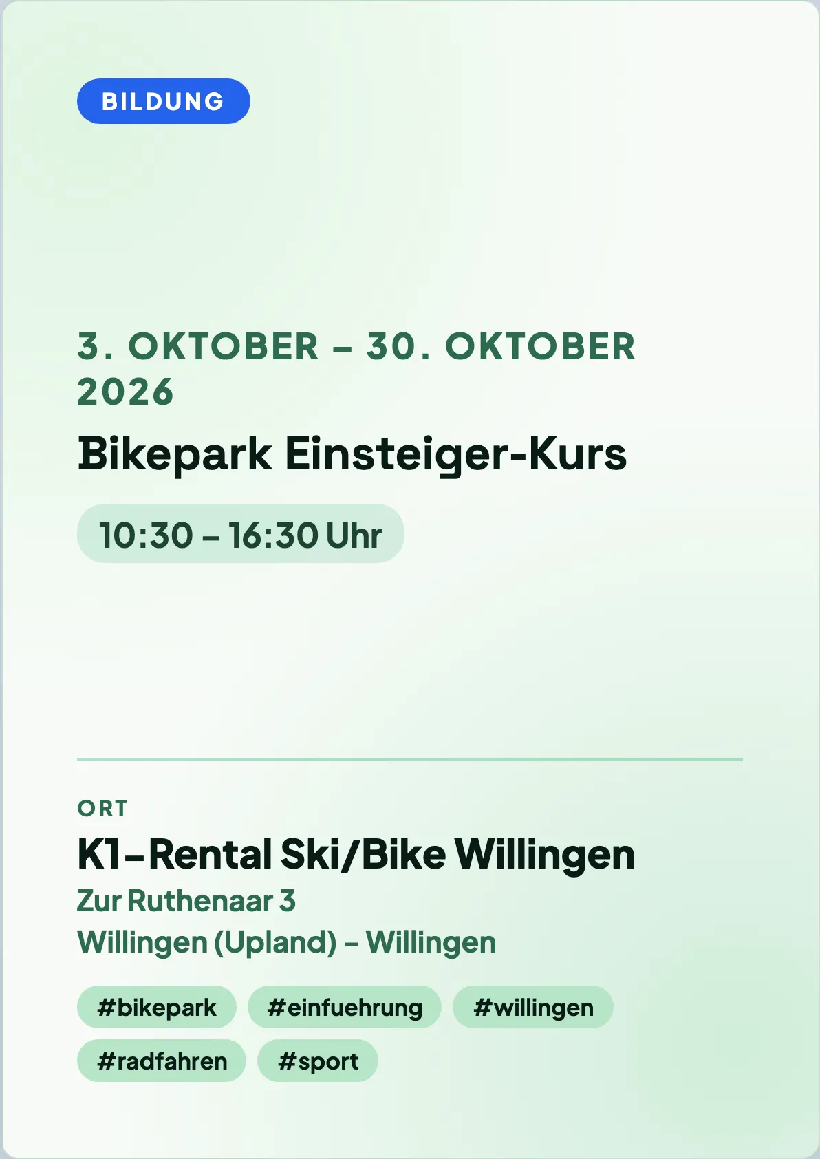 Veranstaltungsflyer