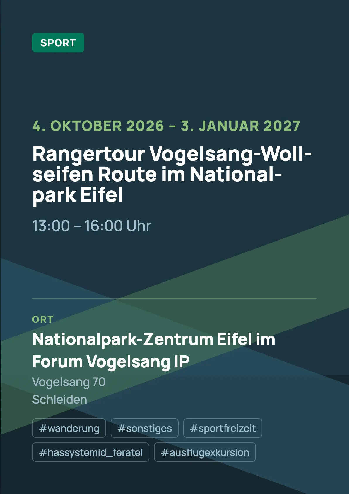 Veranstaltungsflyer
