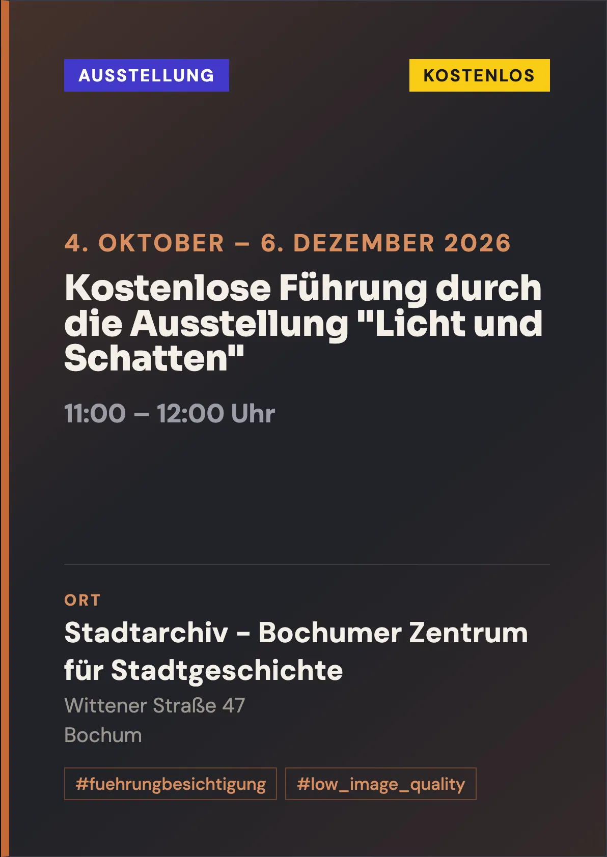 Veranstaltungsflyer