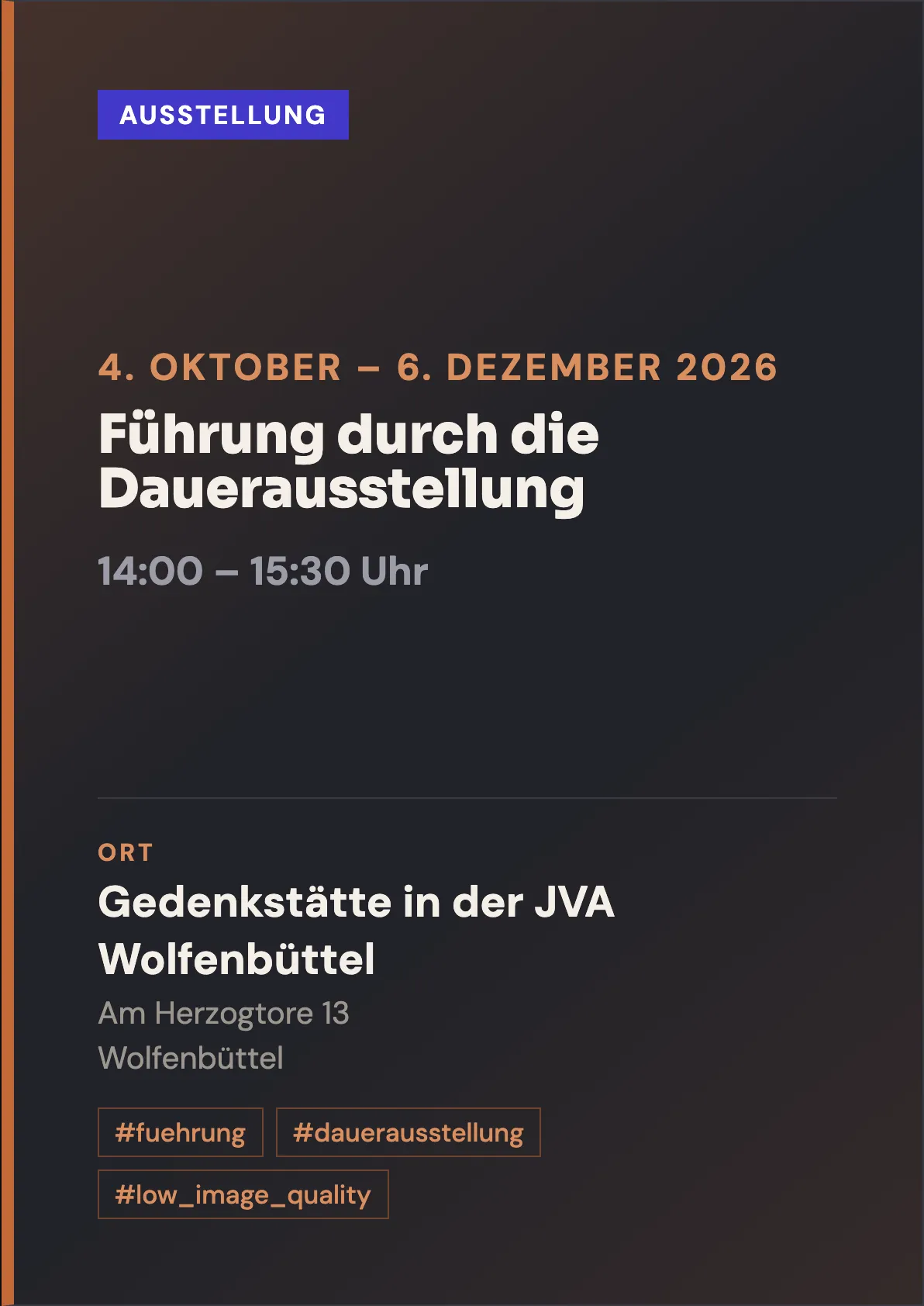 Veranstaltungsflyer