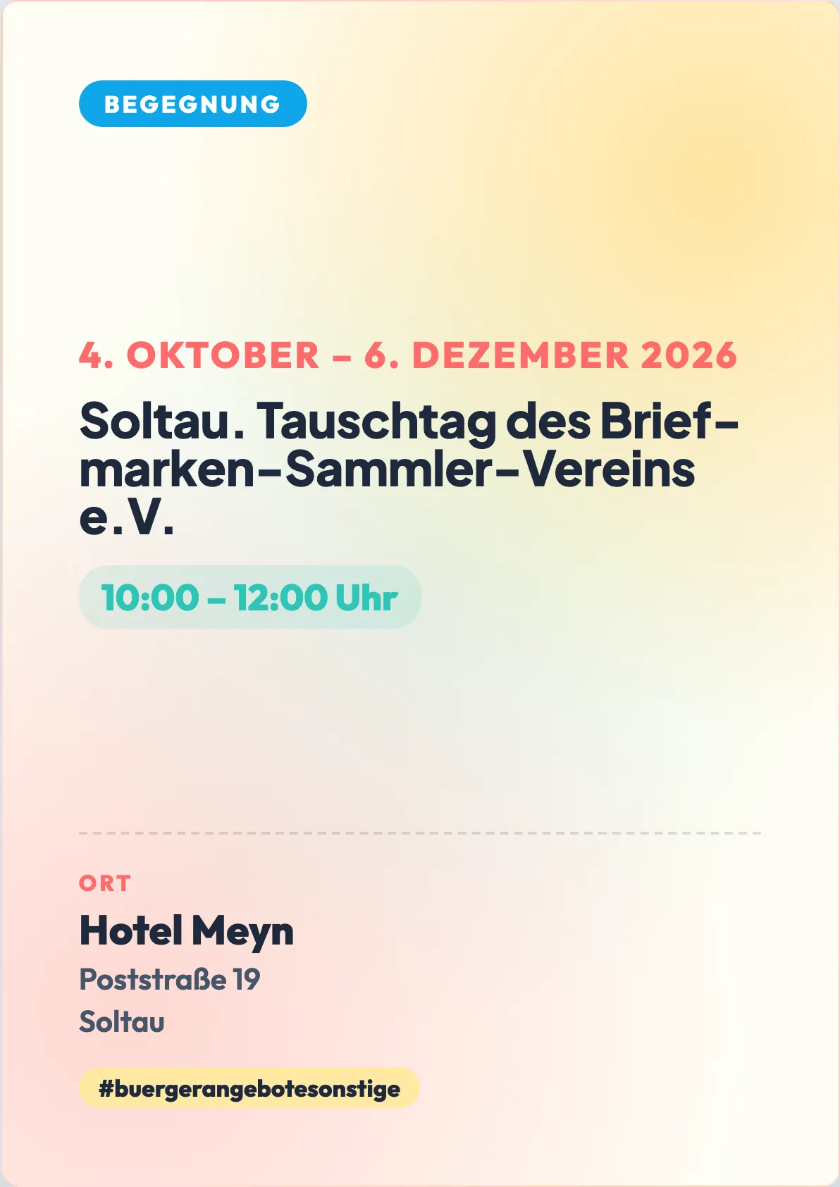Veranstaltungsflyer