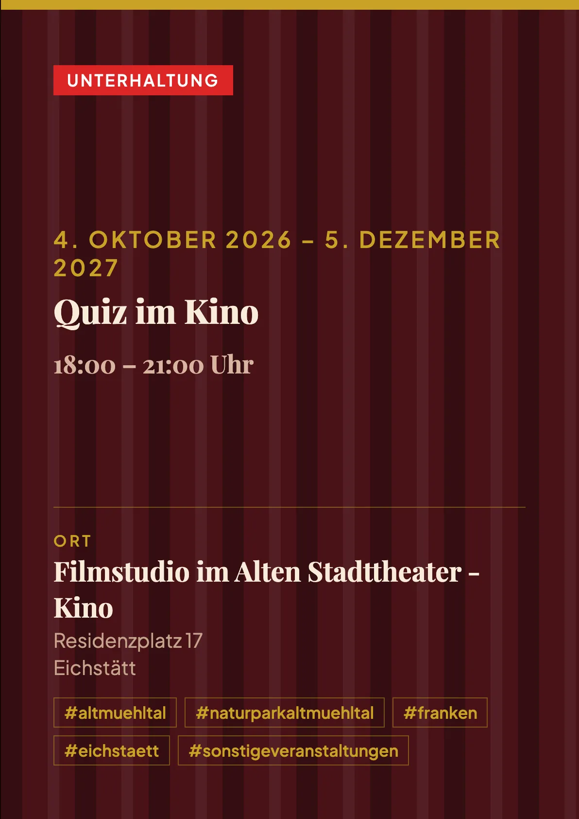 Veranstaltungsflyer