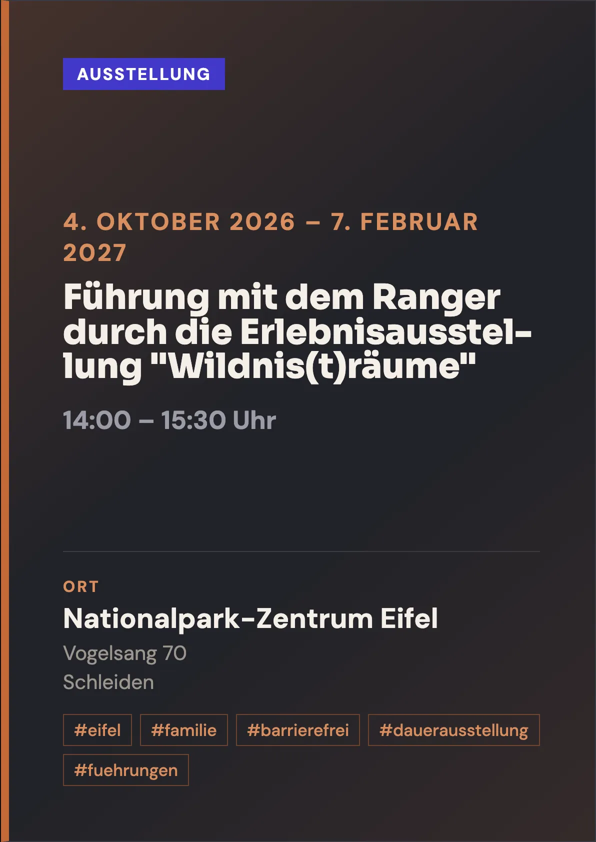 Veranstaltungsflyer