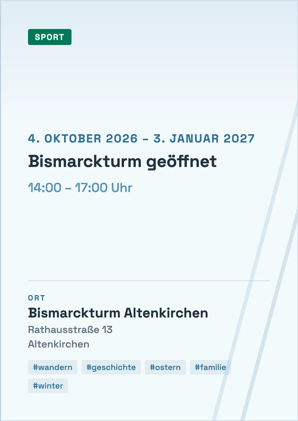 Veranstaltungsflyer