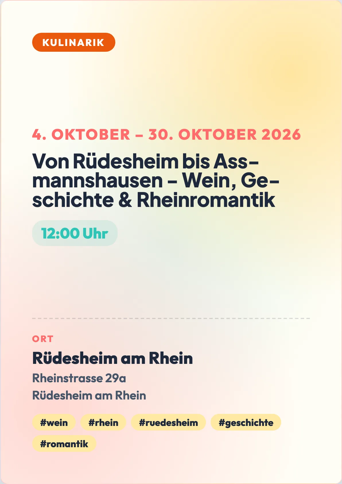 Veranstaltungsflyer