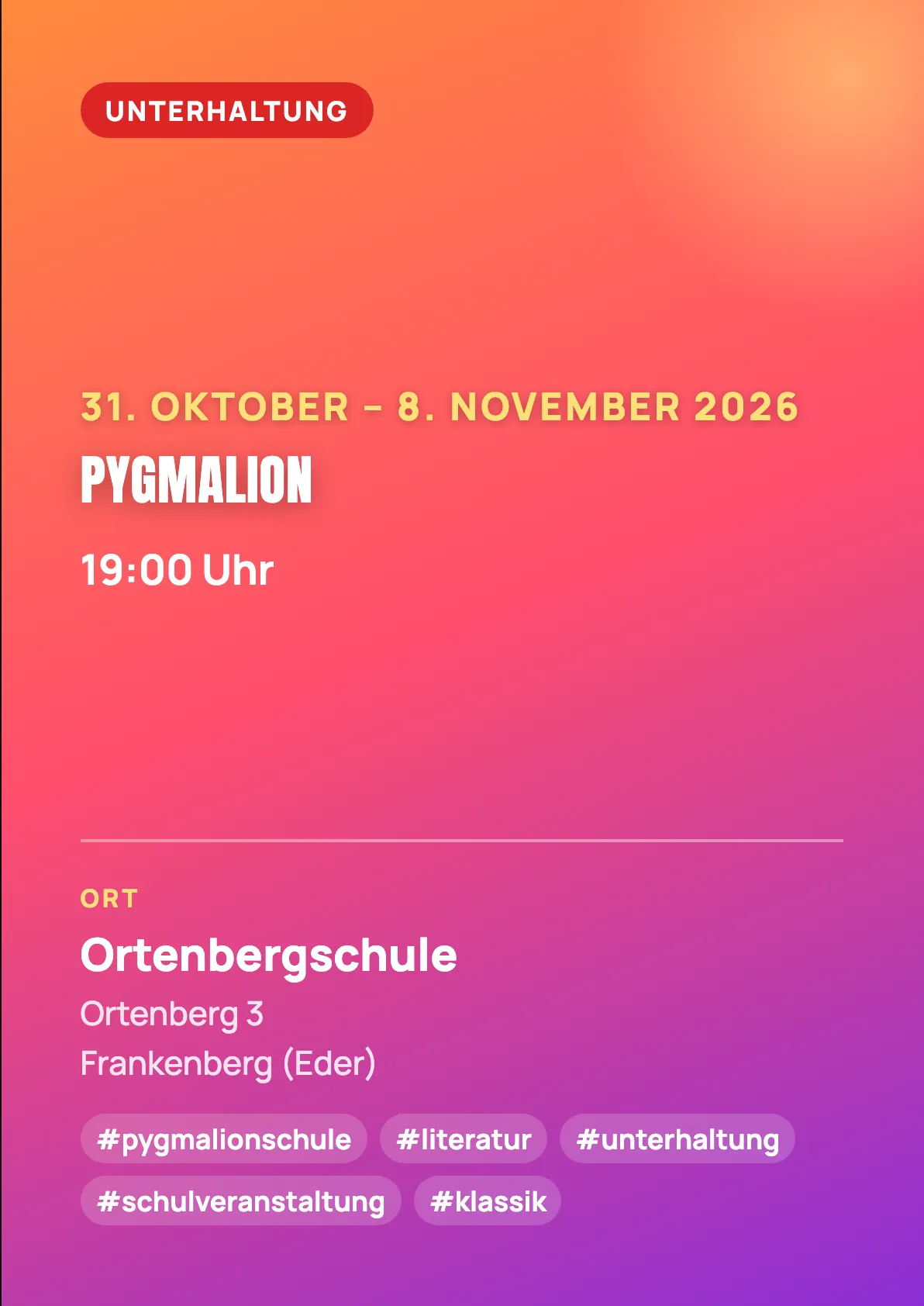 Veranstaltungsflyer