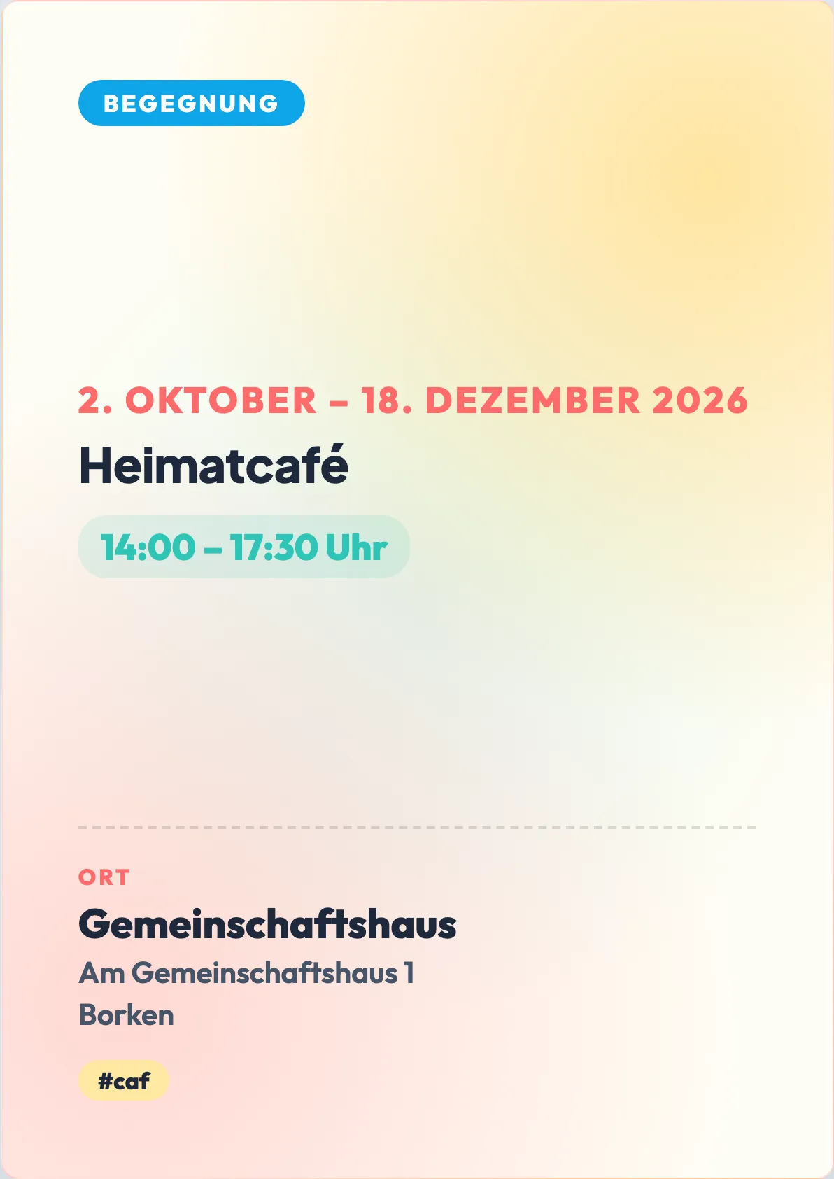 Veranstaltungsflyer