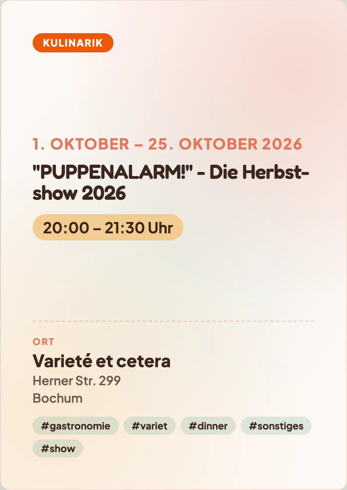 Veranstaltungsflyer