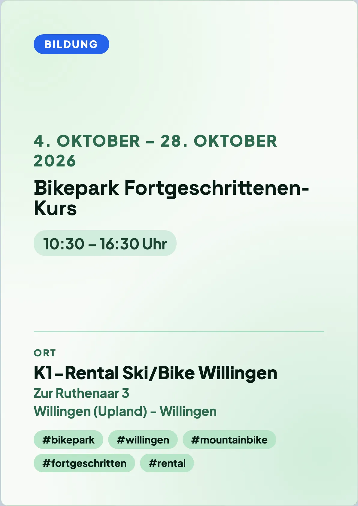 Veranstaltungsflyer