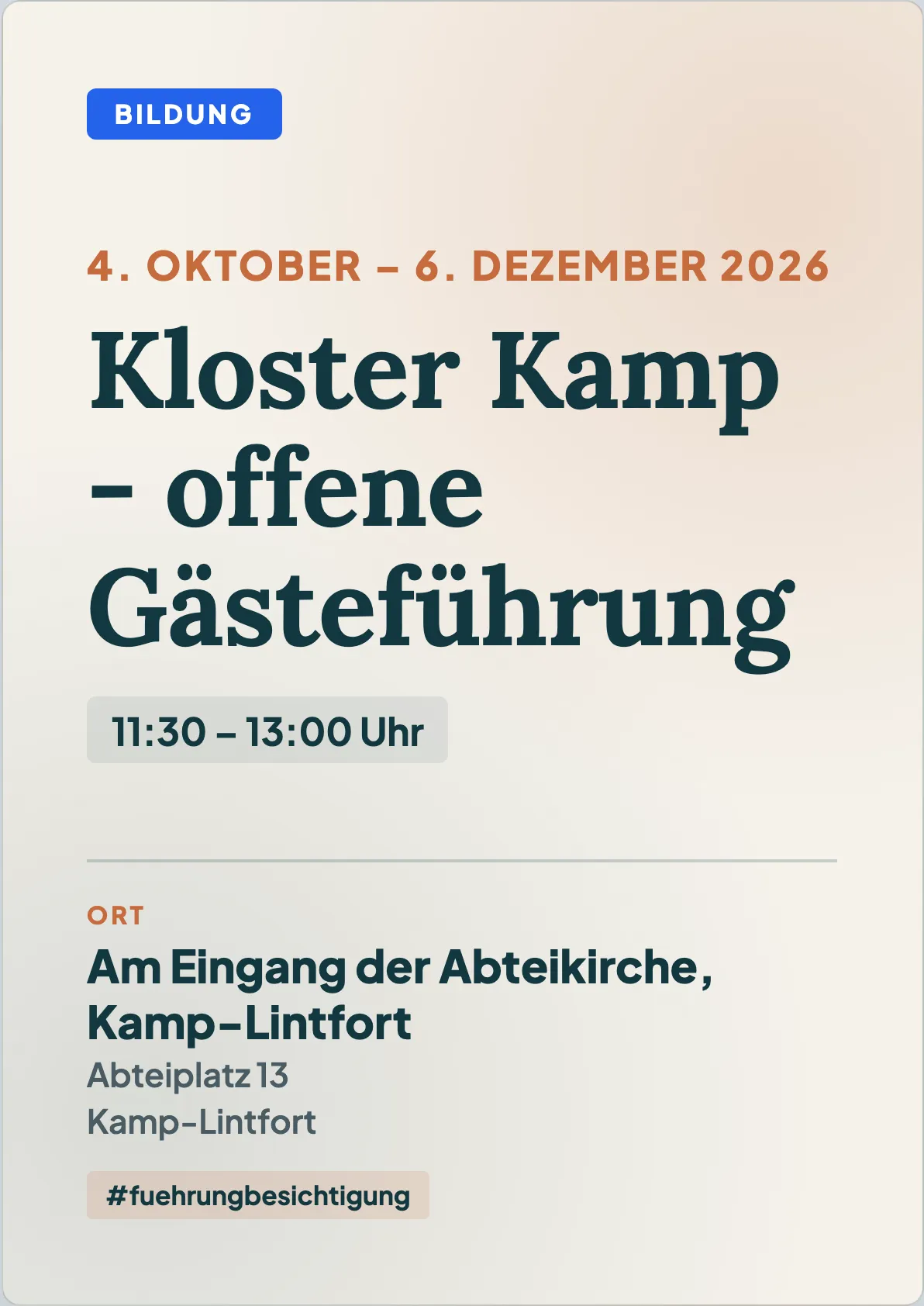 Veranstaltungsflyer