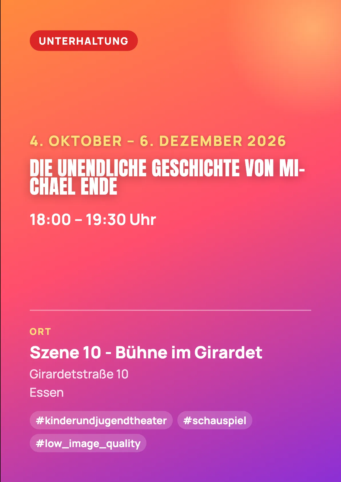 Veranstaltungsflyer