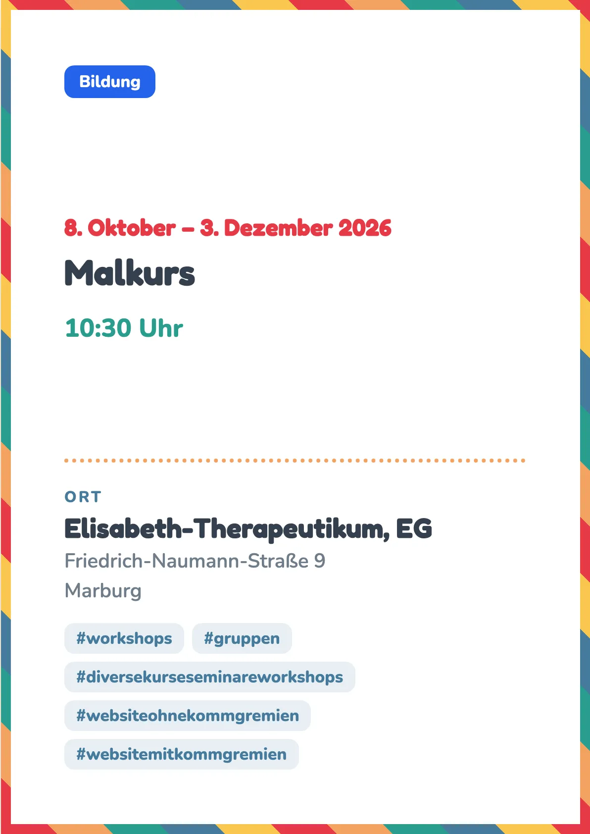 Veranstaltungsflyer