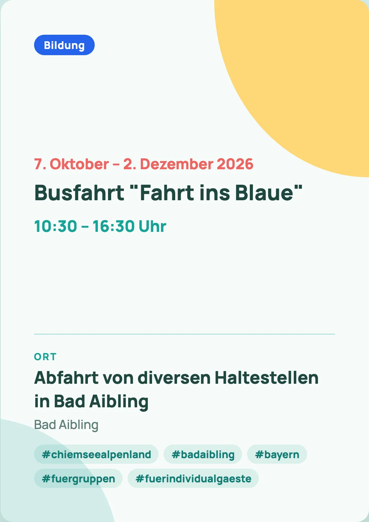 Veranstaltungsflyer