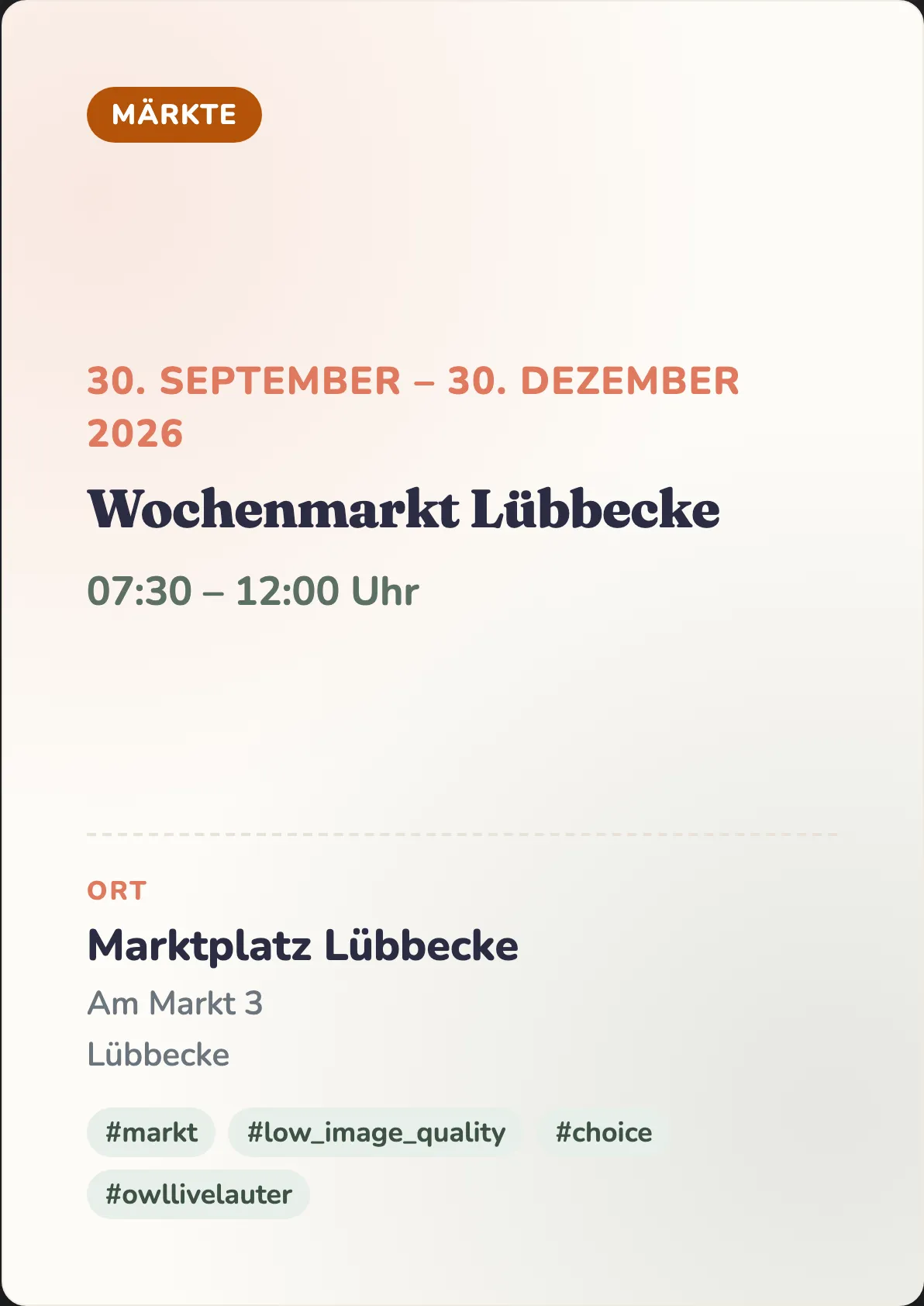 Veranstaltungsflyer