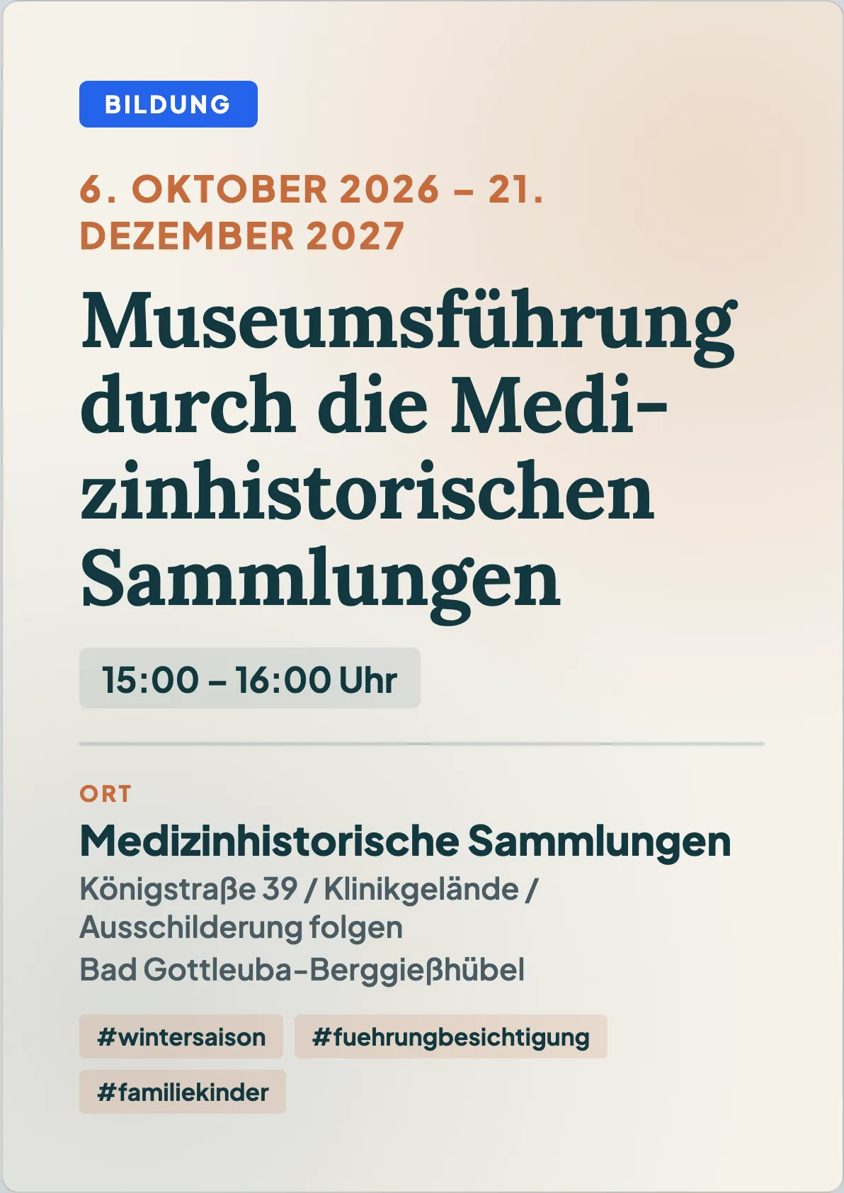 Veranstaltungsflyer