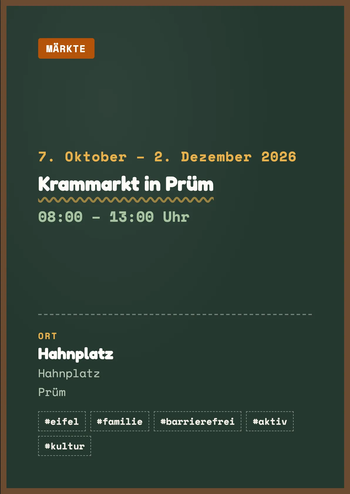 Veranstaltungsflyer