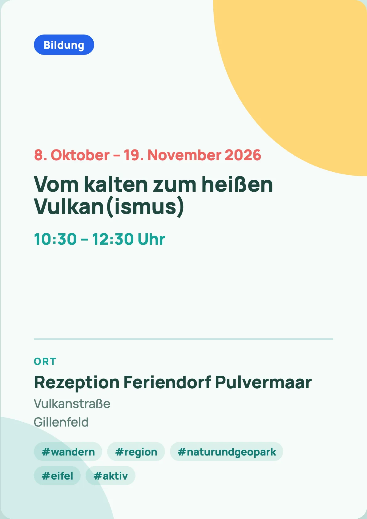 Veranstaltungsflyer