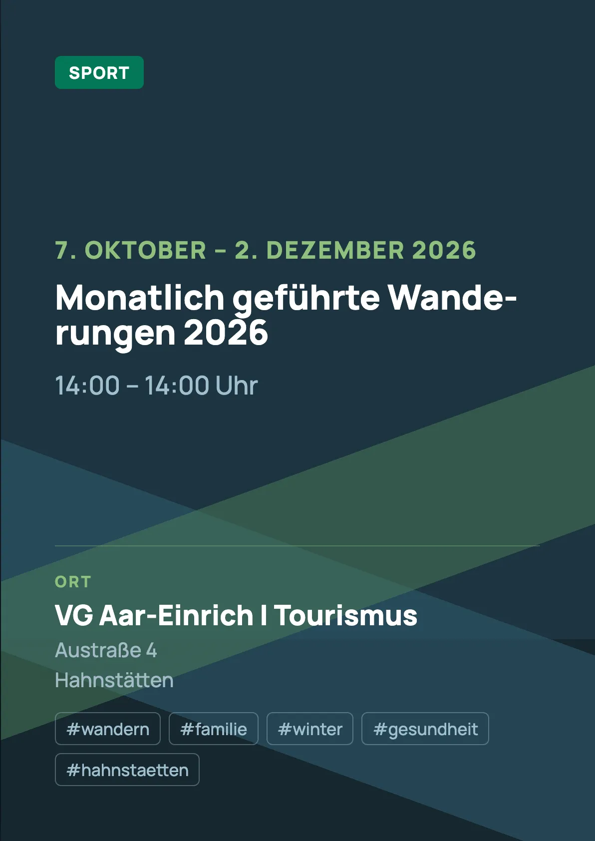 Veranstaltungsflyer