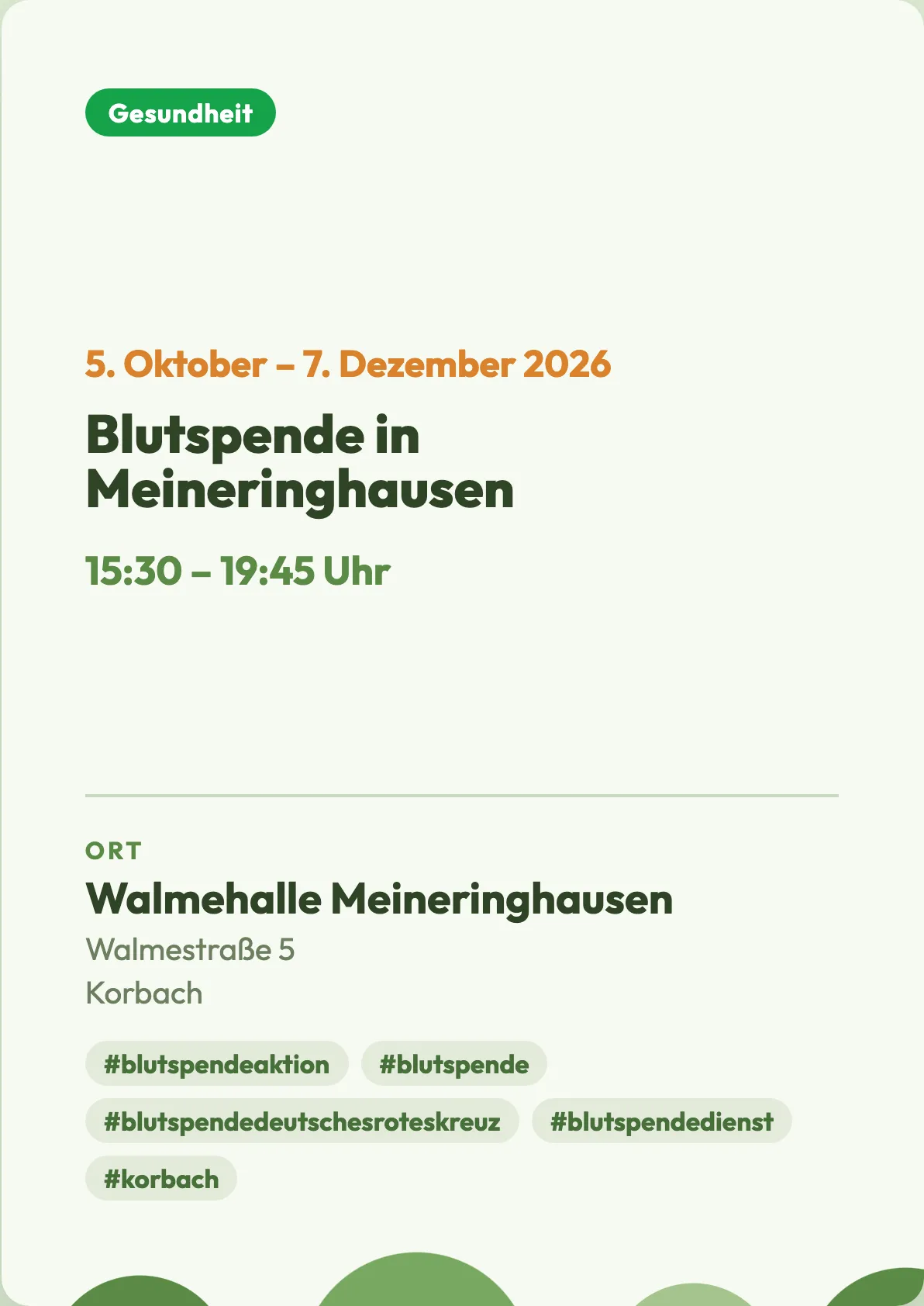 Veranstaltungsflyer