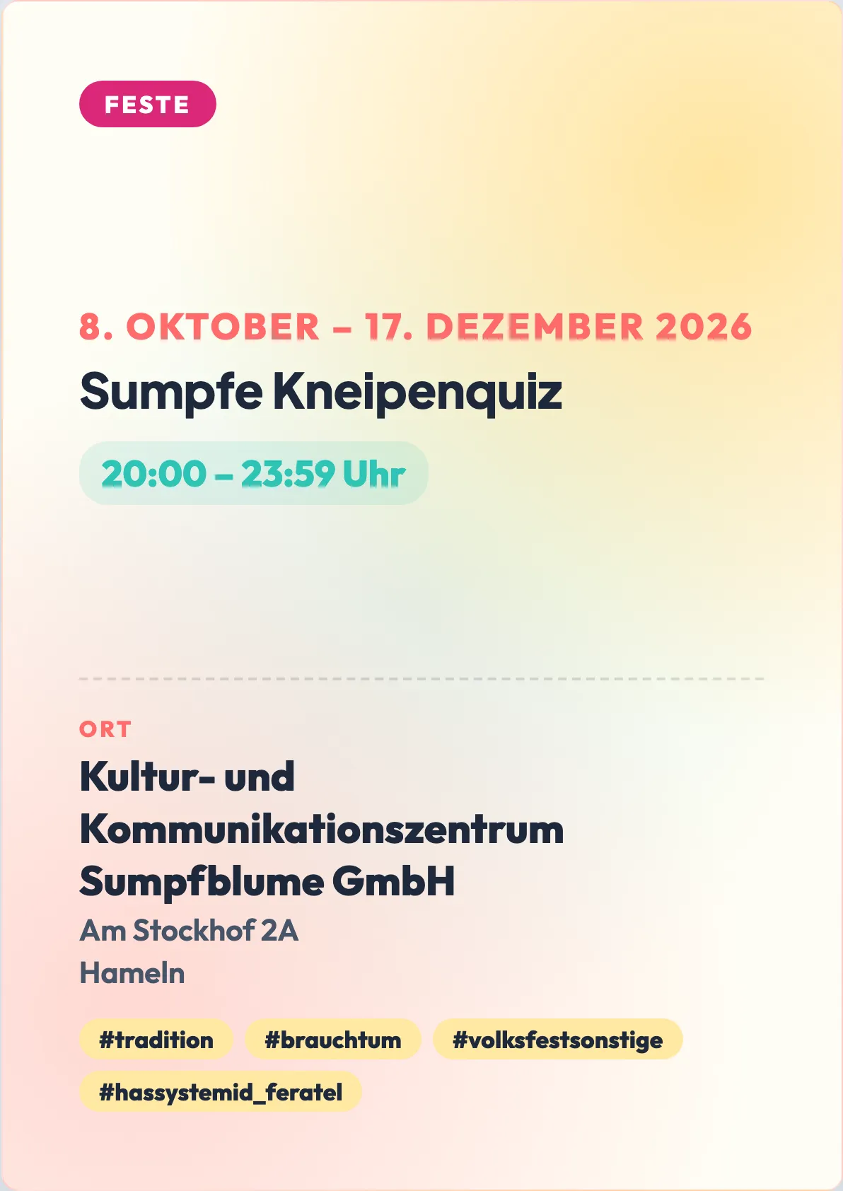 Veranstaltungsflyer