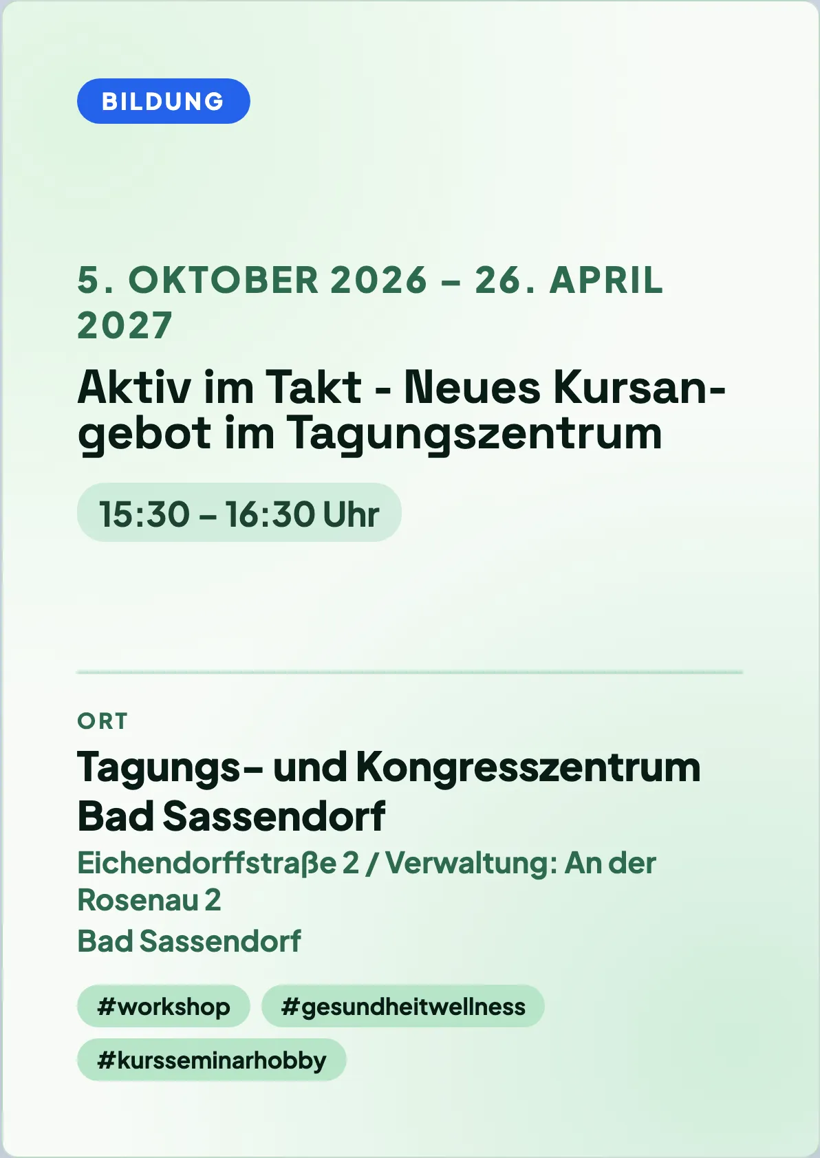 Veranstaltungsflyer