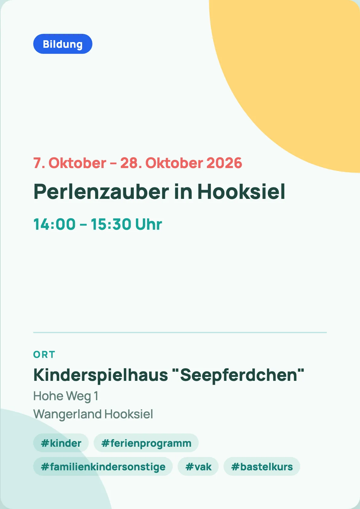 Veranstaltungsflyer