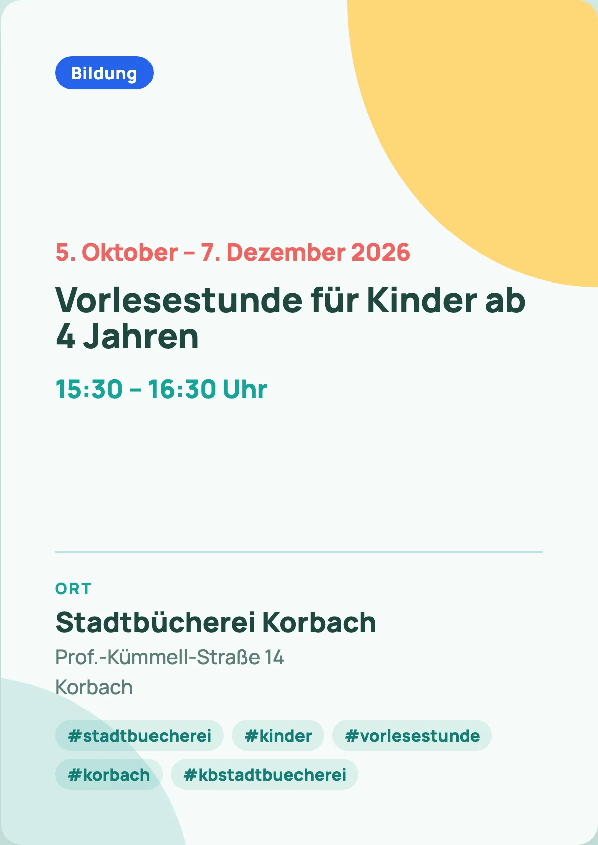 Veranstaltungsflyer