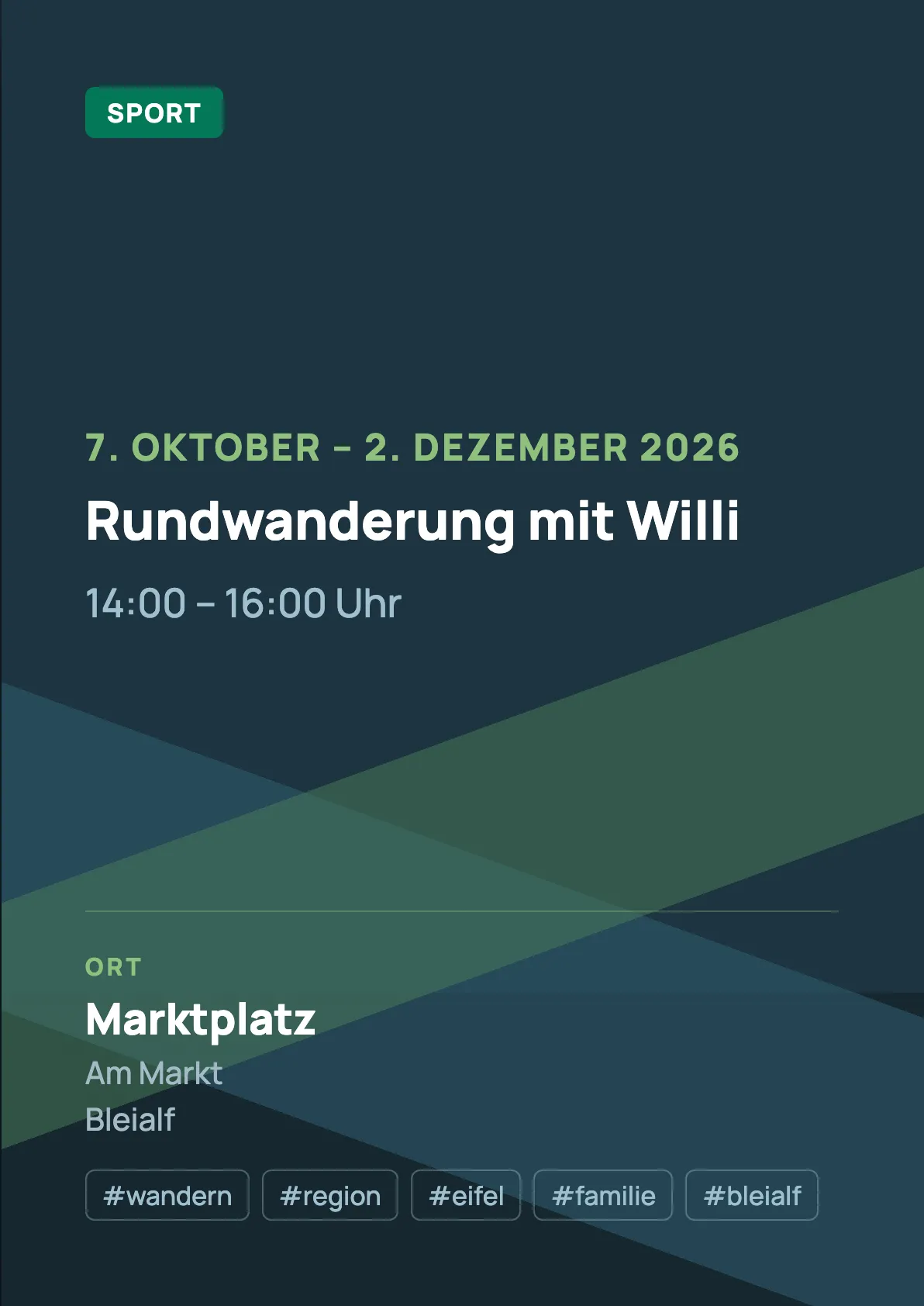 Veranstaltungsflyer