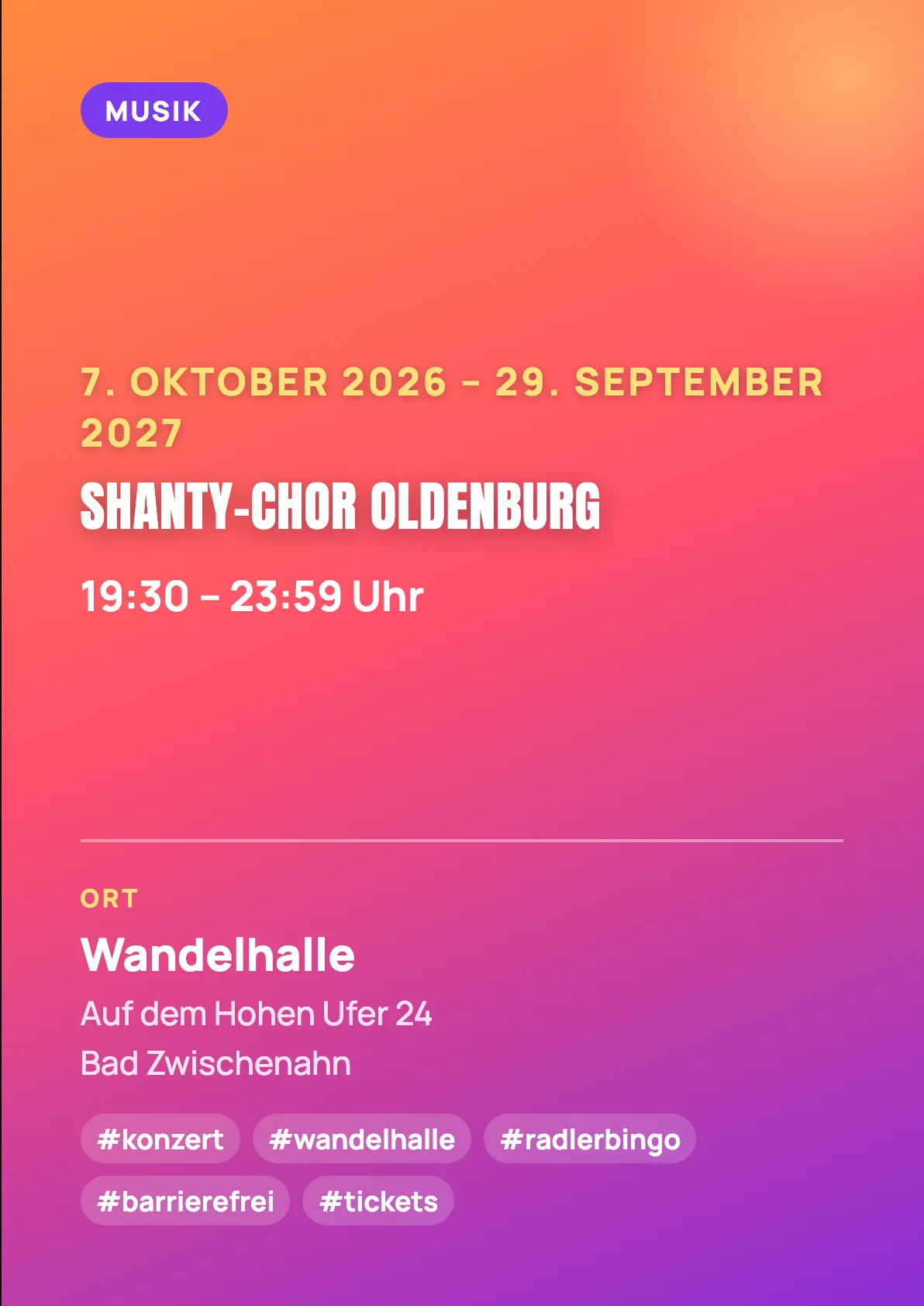 Veranstaltungsflyer
