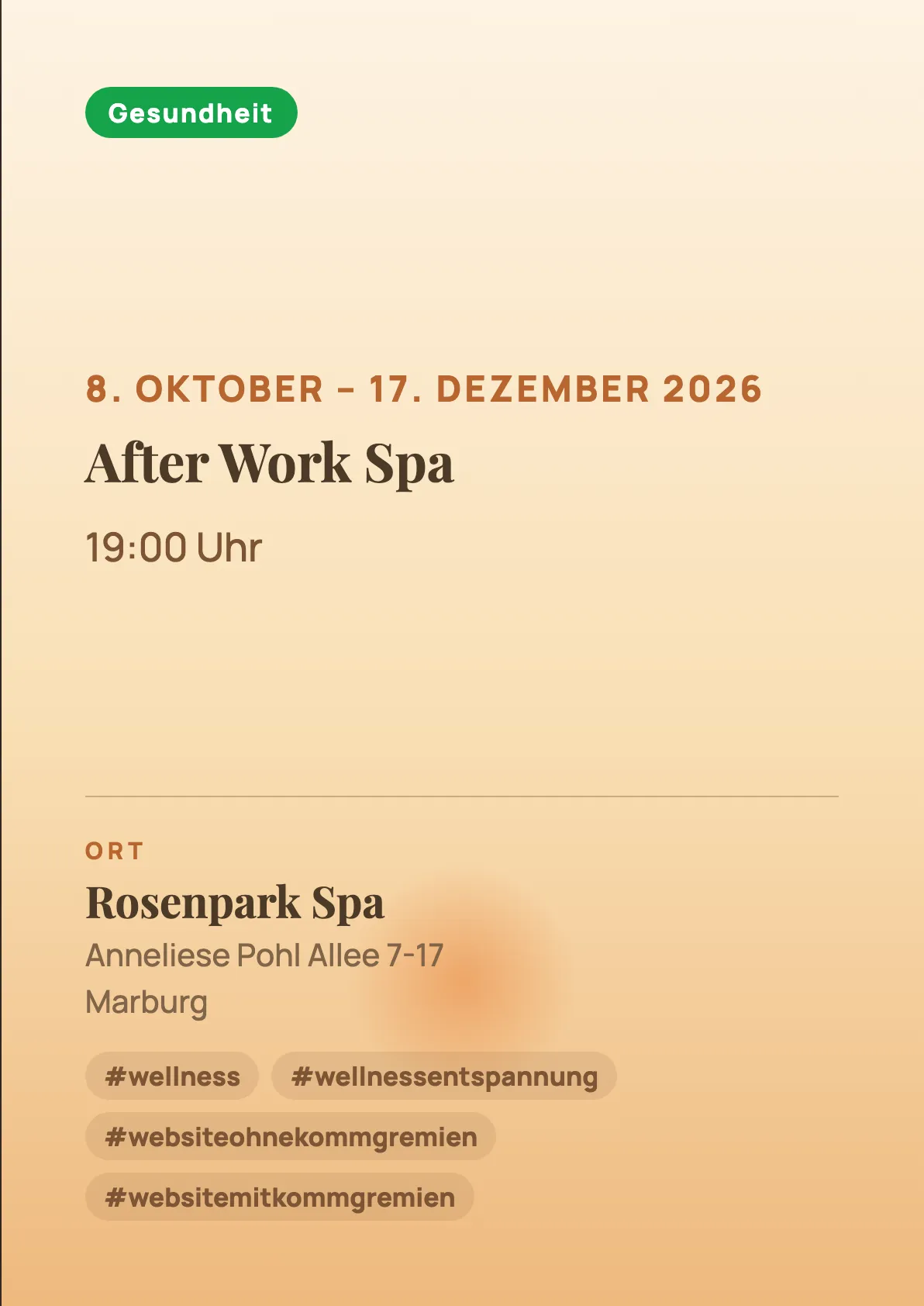Veranstaltungsflyer