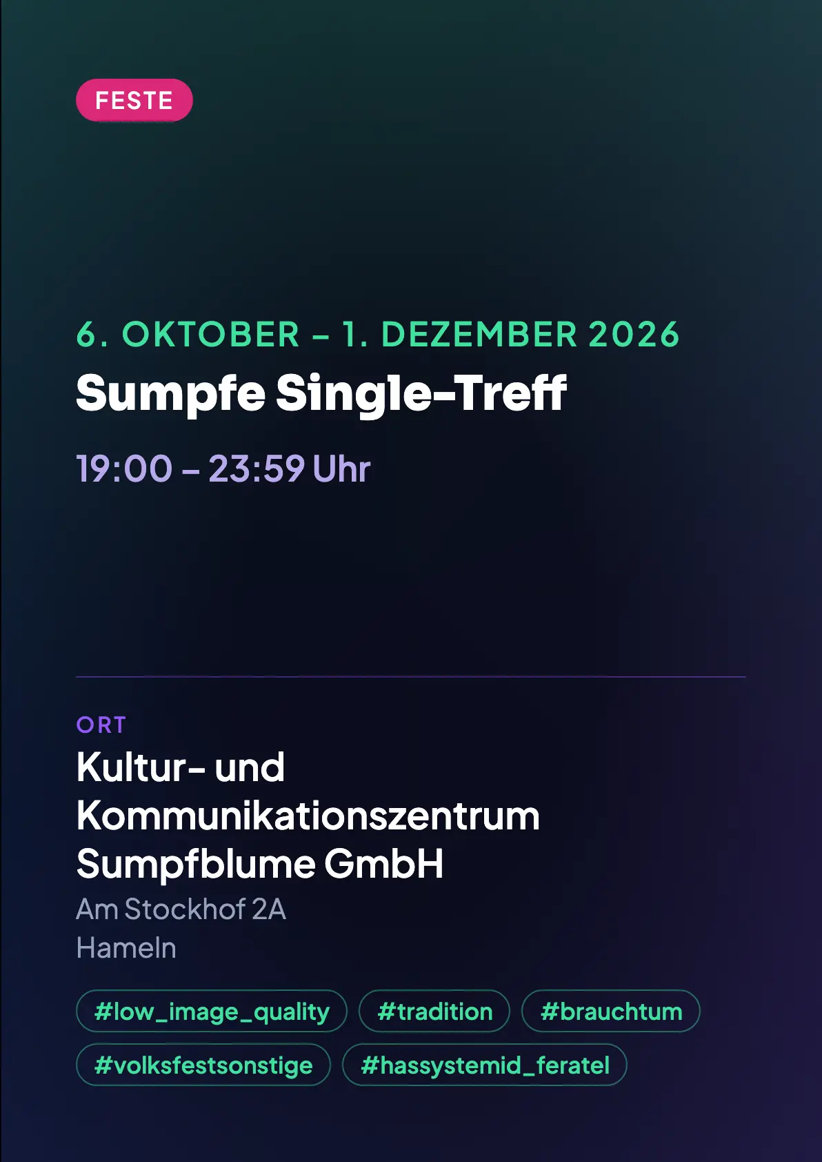 Veranstaltungsflyer