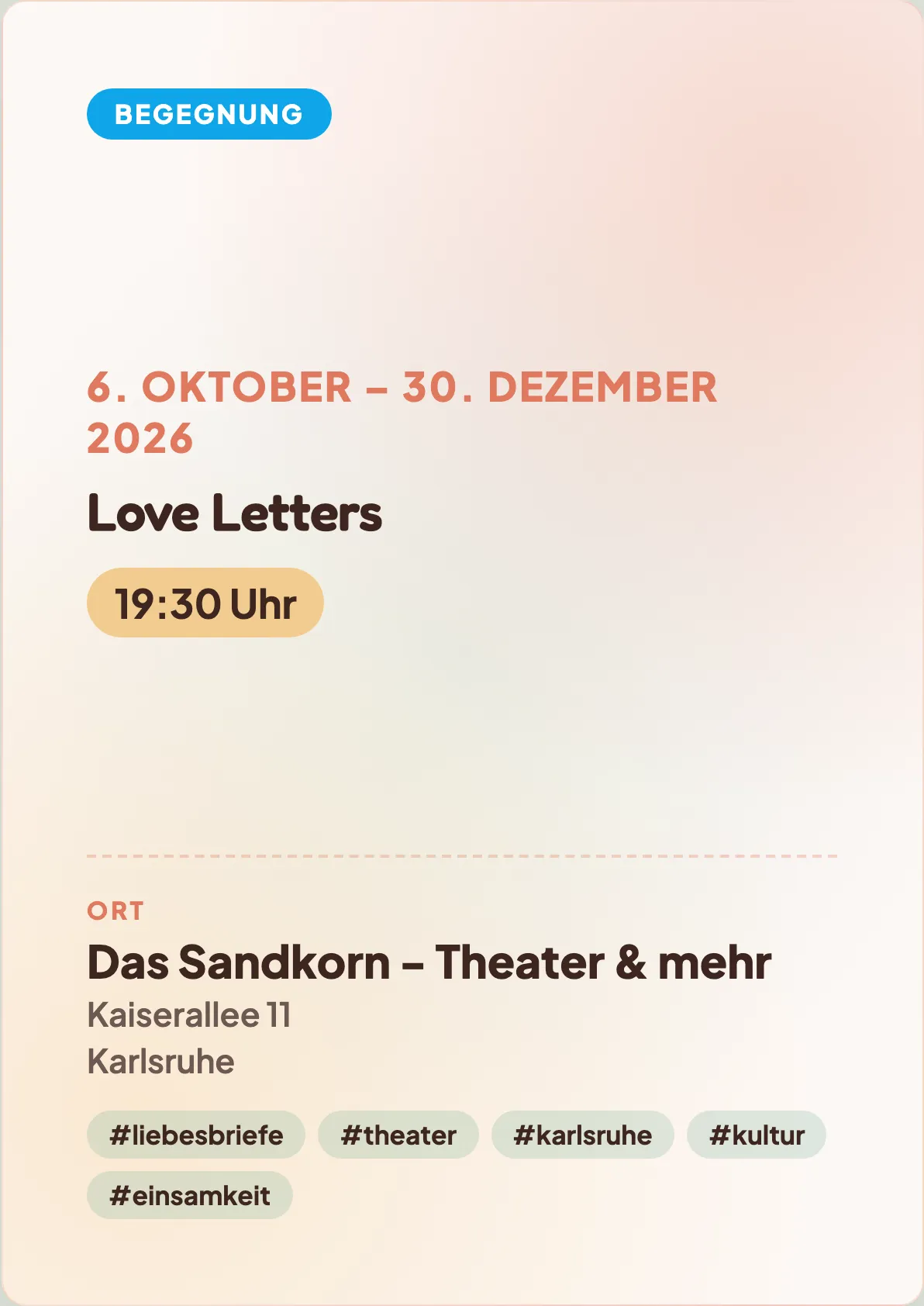 Veranstaltungsflyer
