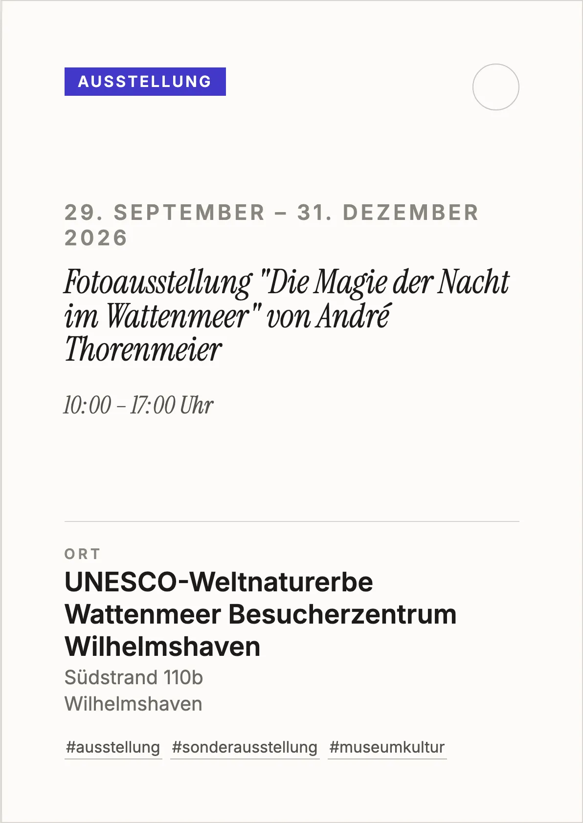 Veranstaltungsflyer