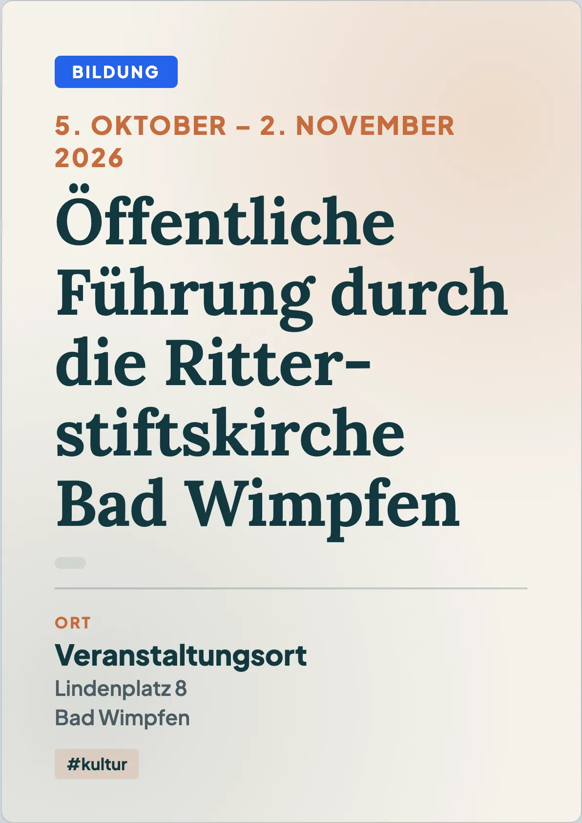 Veranstaltungsflyer