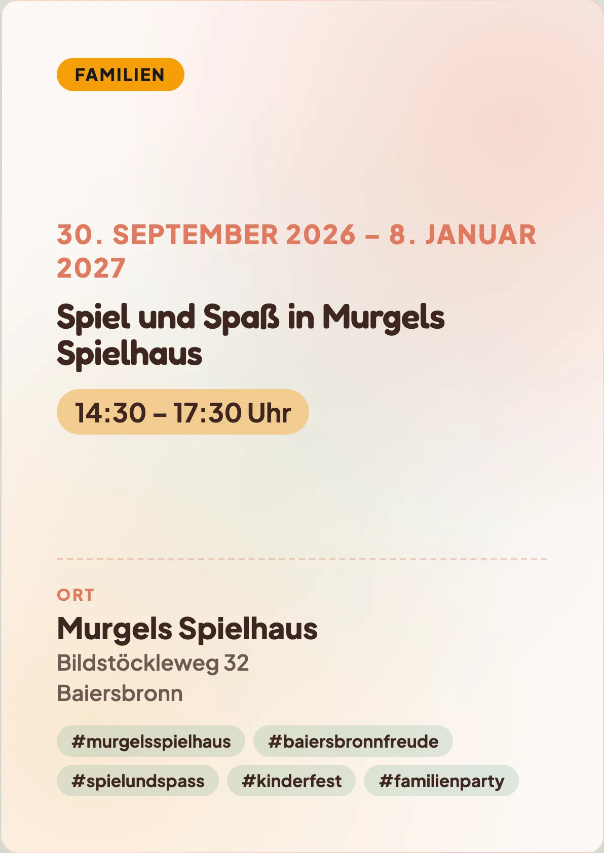 Veranstaltungsflyer