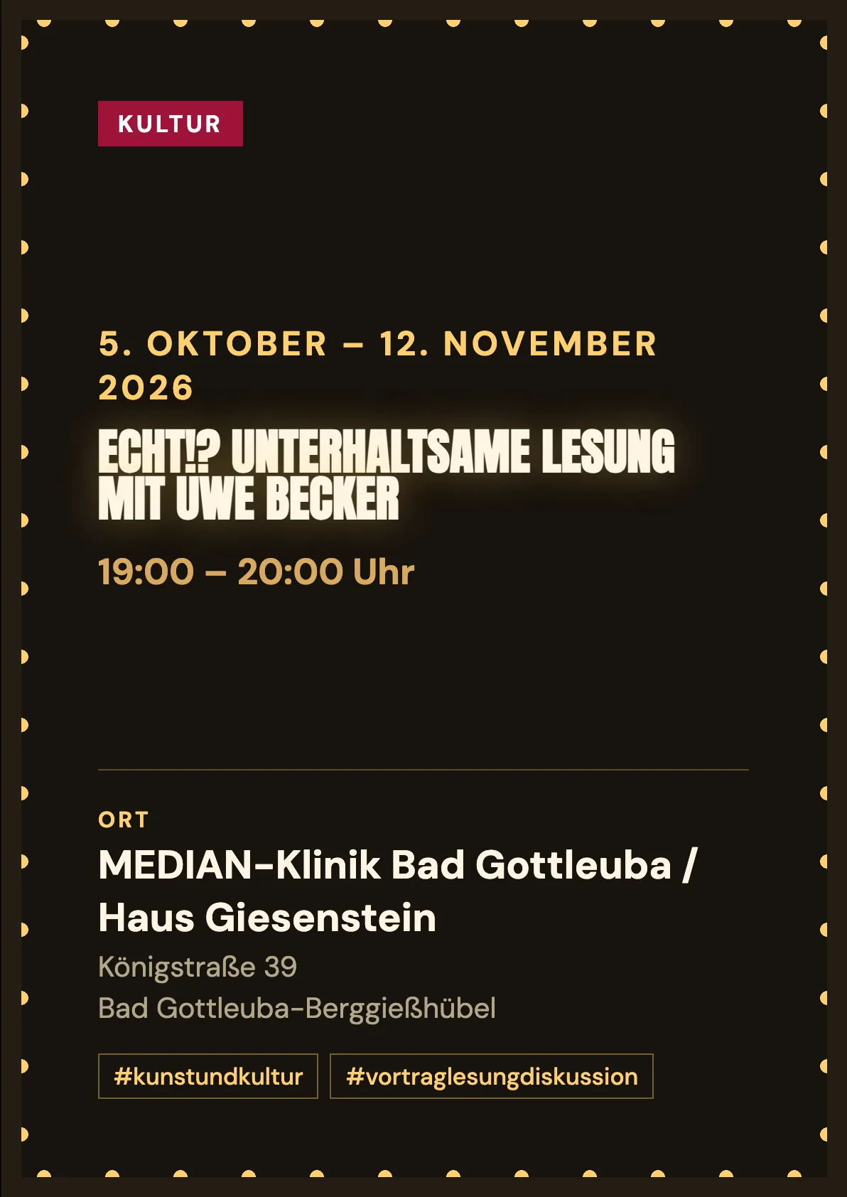 Veranstaltungsflyer