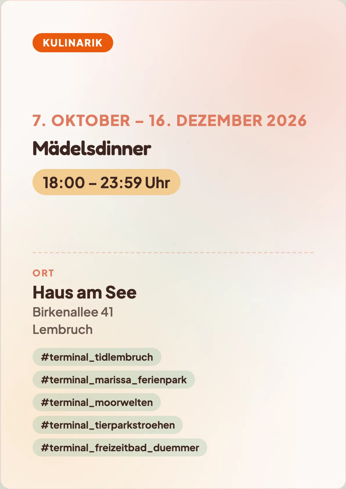 Veranstaltungsflyer