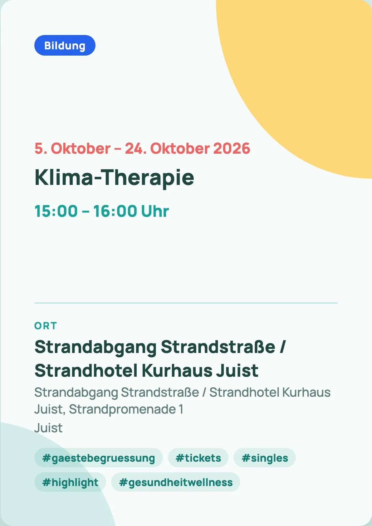 Veranstaltungsflyer