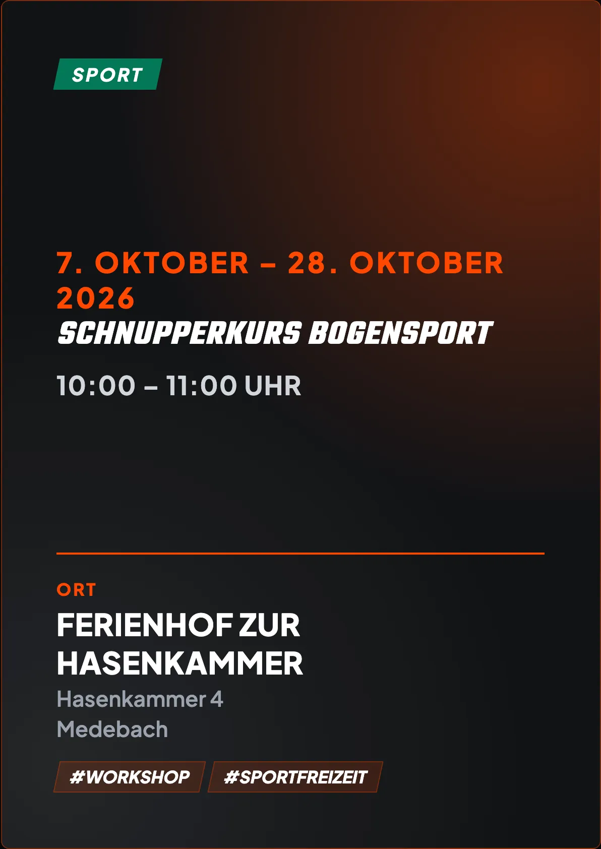 Veranstaltungsflyer