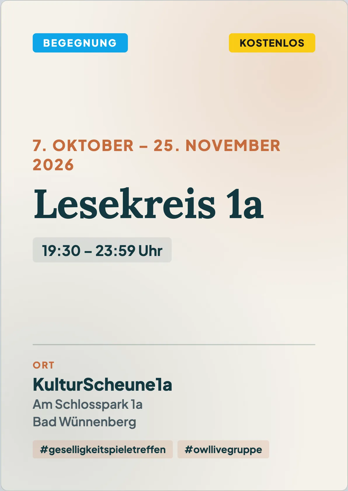 Veranstaltungsflyer