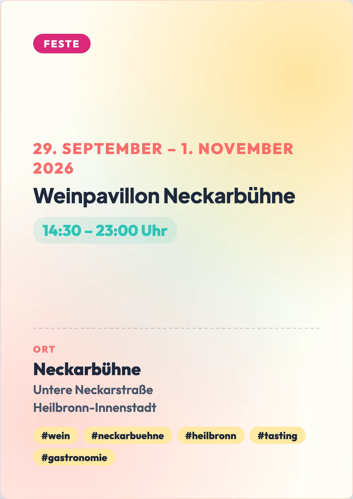 Veranstaltungsflyer