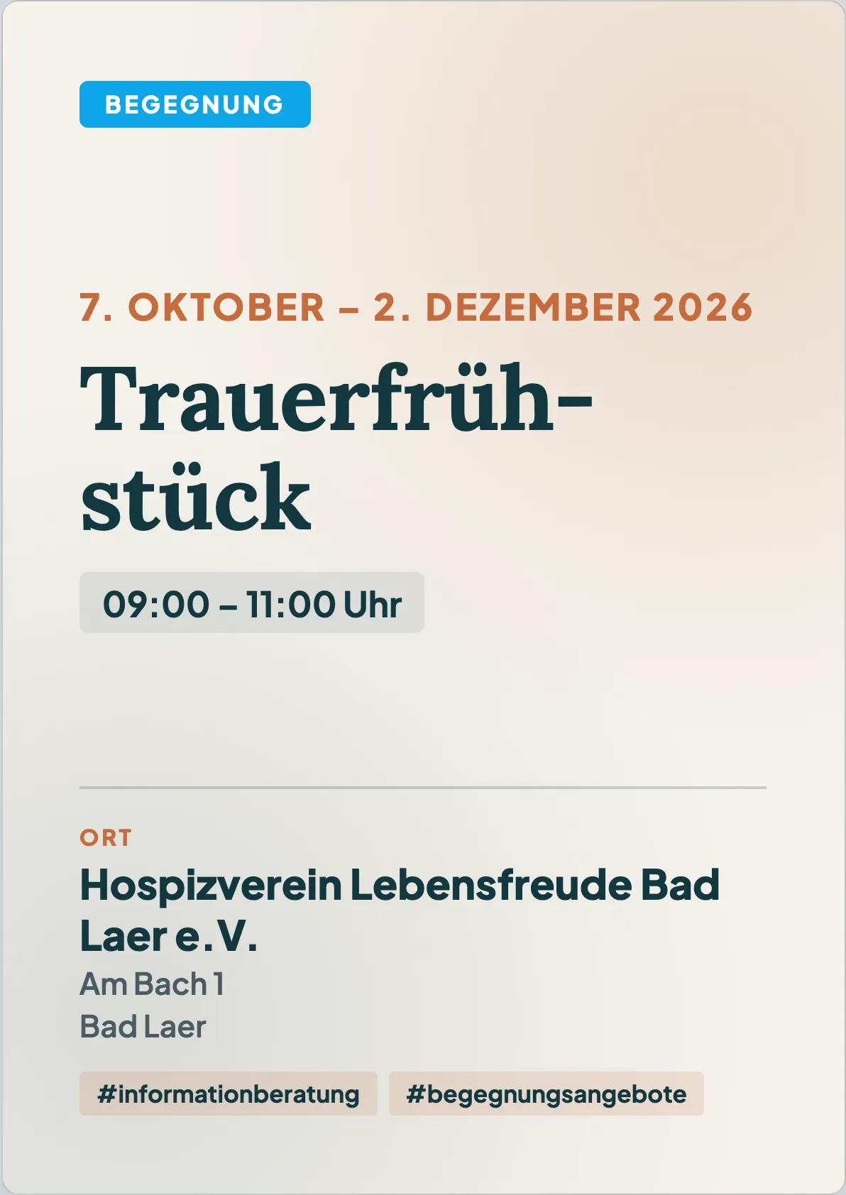 Veranstaltungsflyer